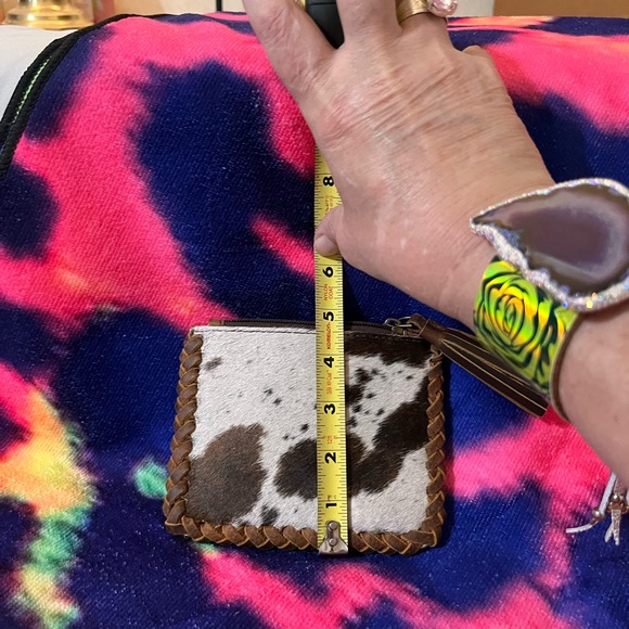 Brand New Real Leather Hair on Hide Credit Card/Driver's License and Coin Wallet - Picture 4 of 5